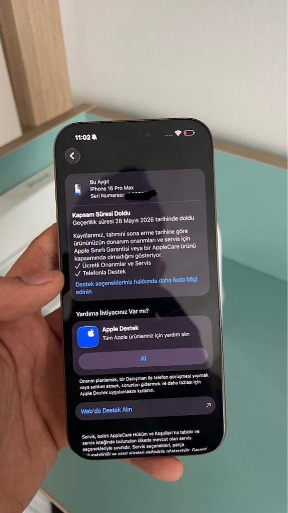 Garantili Seri iPhone YD 16 Pro Max Hatasız - 11