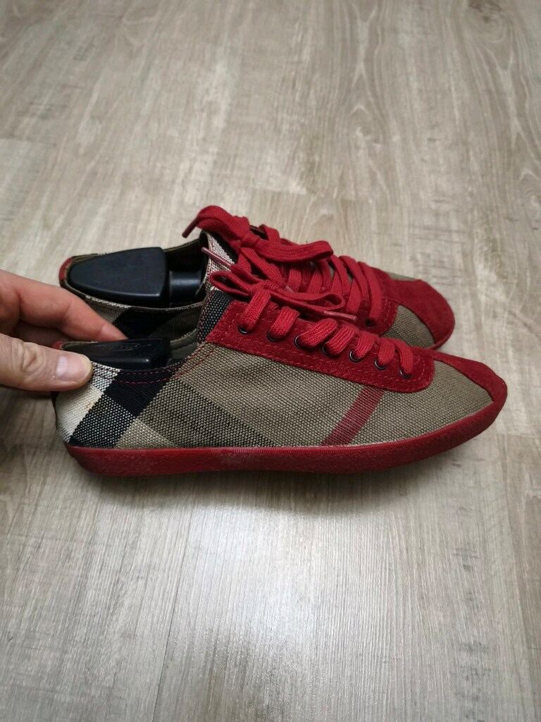 Orjinal Burberry süet kanvas low top Sneaker 37-38 - 3