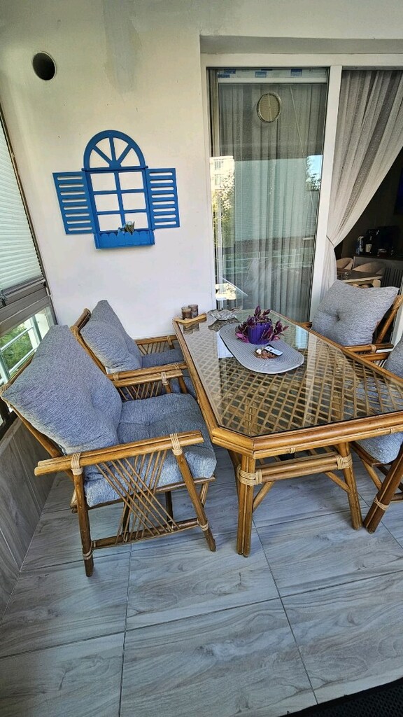bambu balkon takımı sıfır gibi - 2