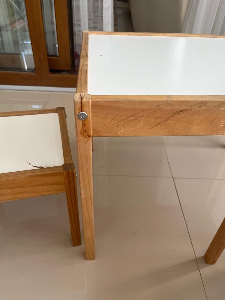 MONTESSORİ KİTAPLIK VE İKEA ÇOCUK MASA SANDALYE SETİ!!! - 3