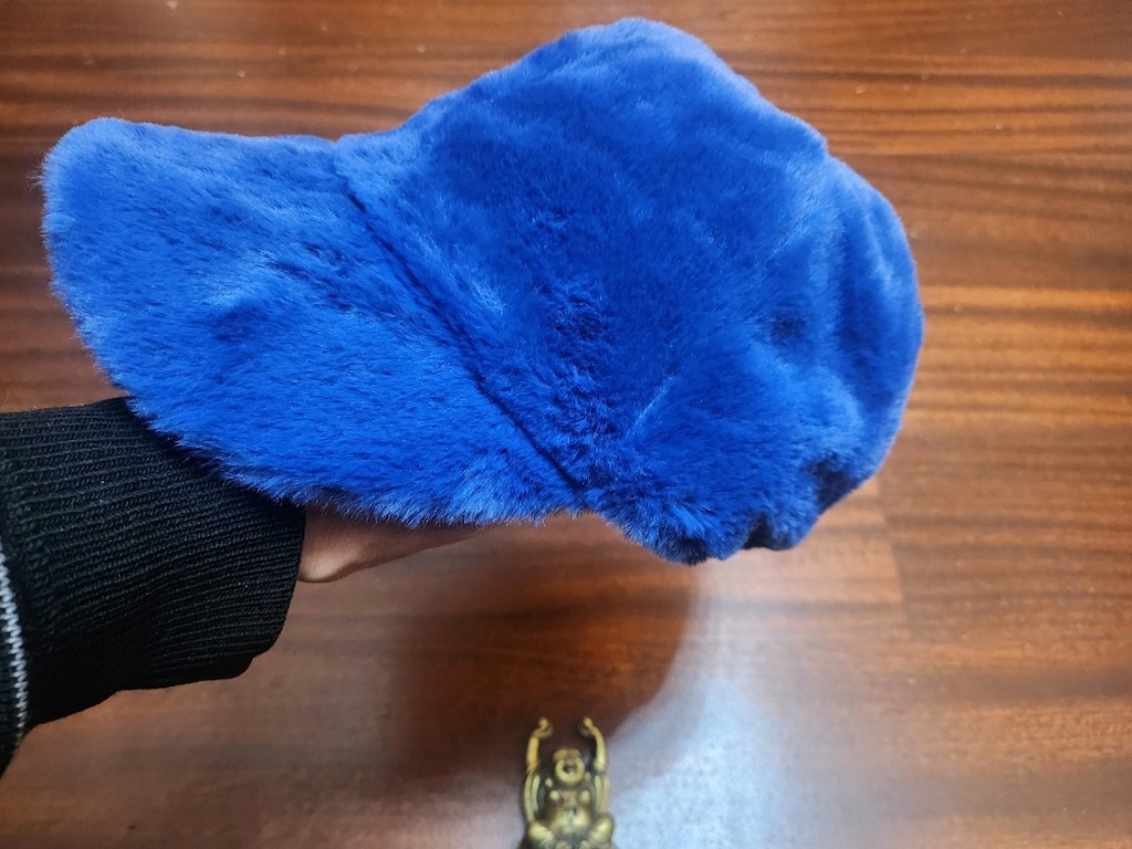 MAVİ PELUŞ ŞAPKA - 5