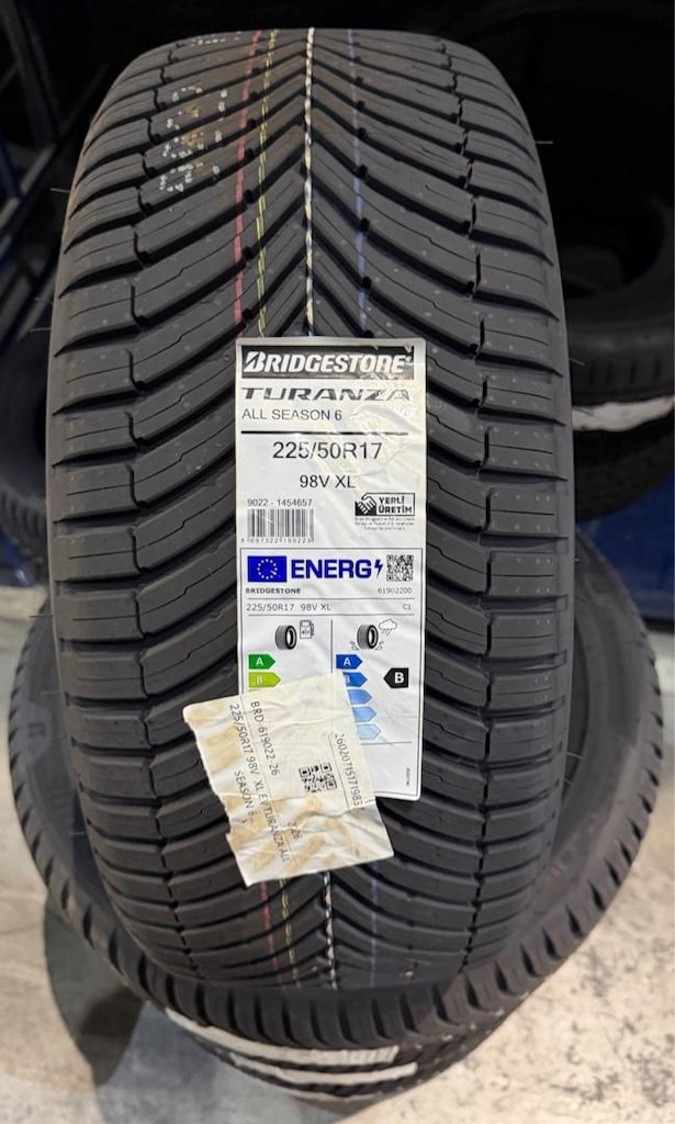 225/50R17 BRİDGESTONE TURANZA ALL SEASON6 DOT:2026 4 ADET FİYATI - 2