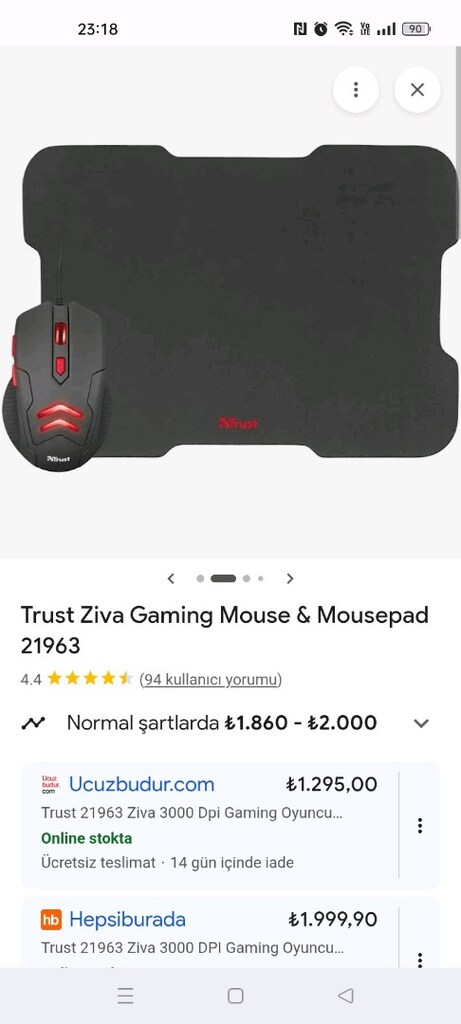trust mause ve ped sıfır - 2