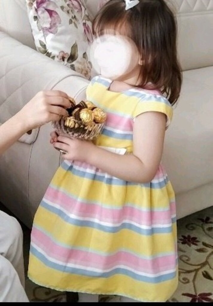 PAMUK SATEN ELBİSE doğum günü parti bayram abiye kız bebek tafta yeniy