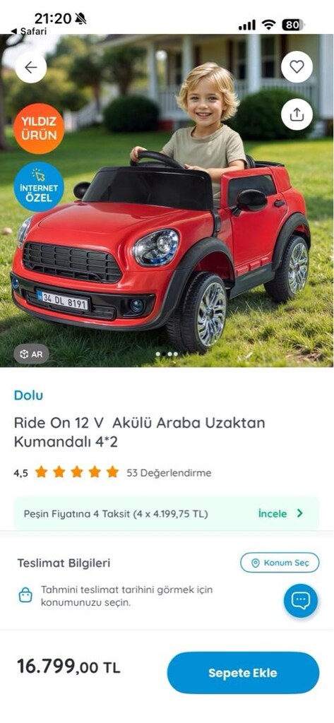 dolu akülü araba 12v - 8