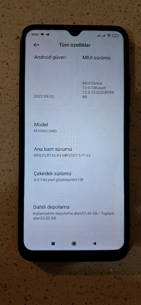 readmi 9c Android cep telefonu - 3