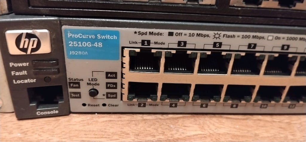 HP 1920-24G Switch Jg924a HP ProCurve Switch 2510G-48 J9280a 48 Port - 2
