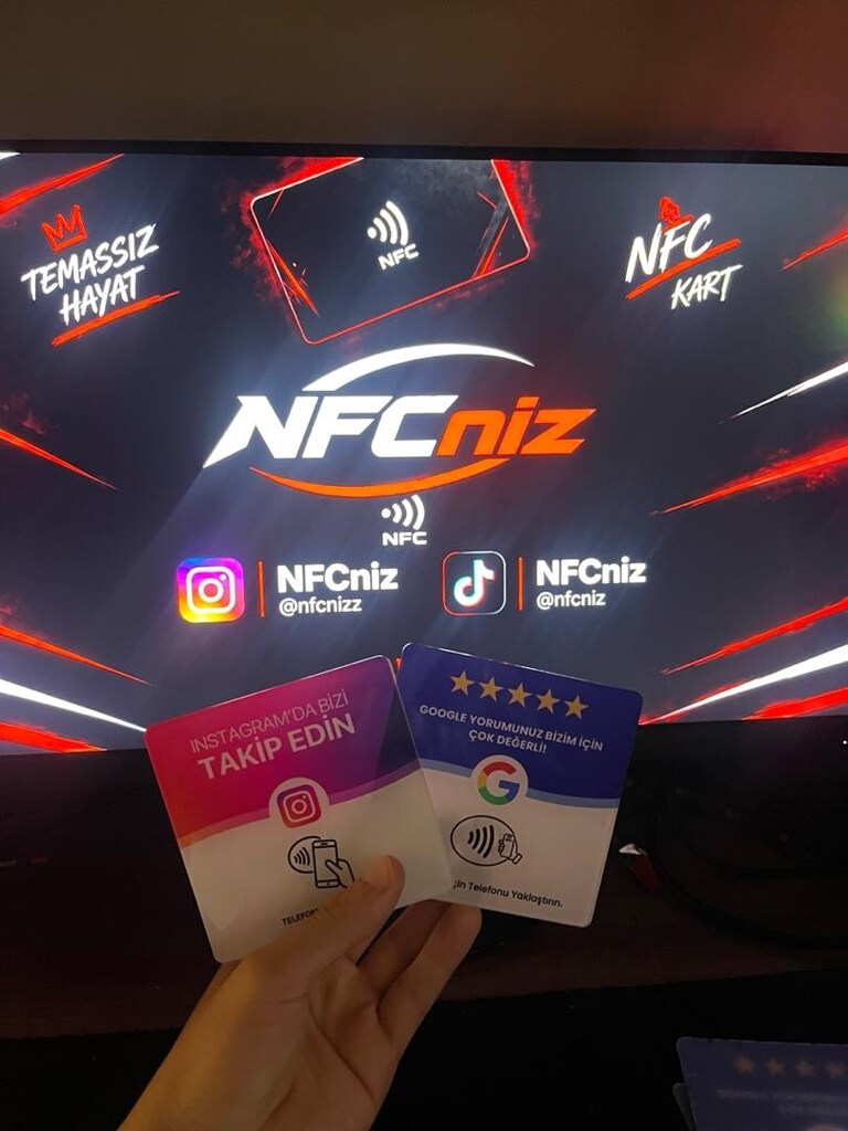 NFC kart yorum kartı instagram goggle - 2