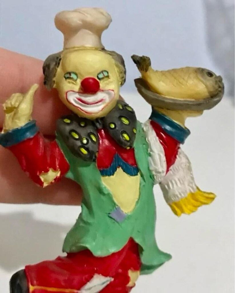 Vintage Kauçuk Palyaço Magnet - 2