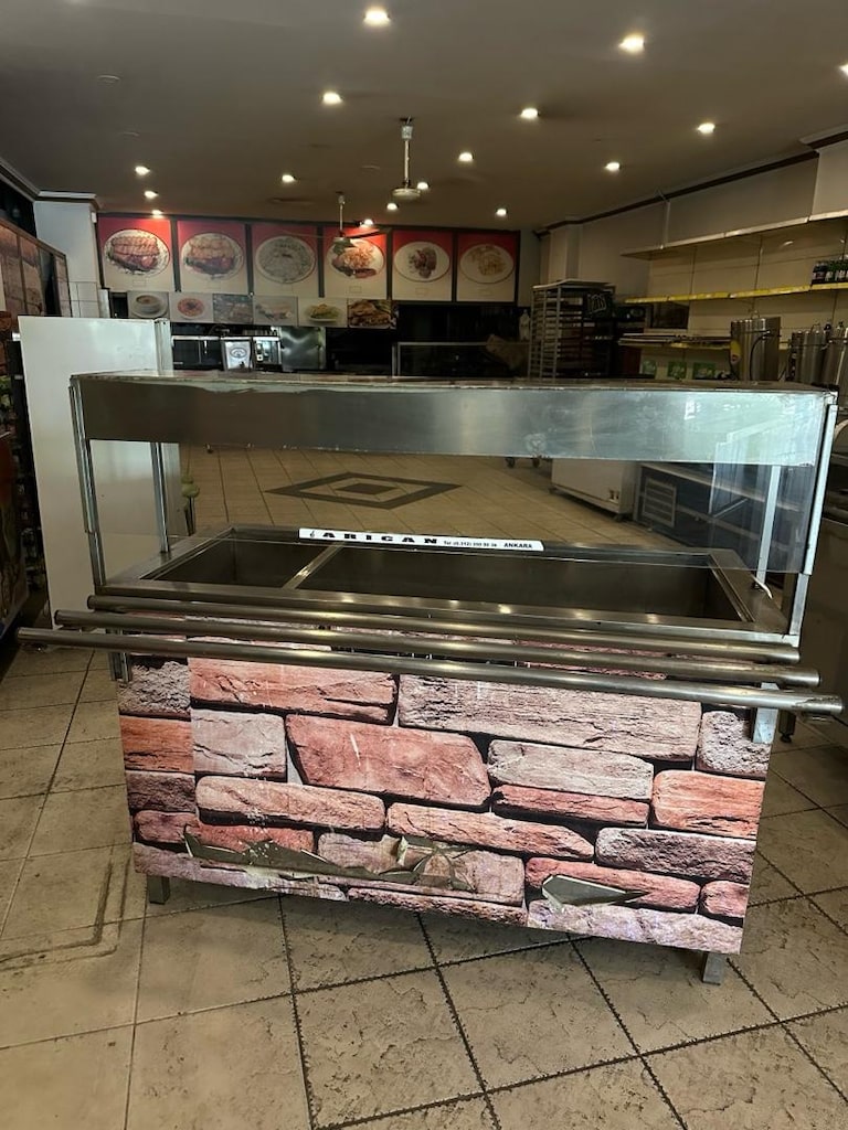 camlı benmari yemek servis tezgahı - 9
