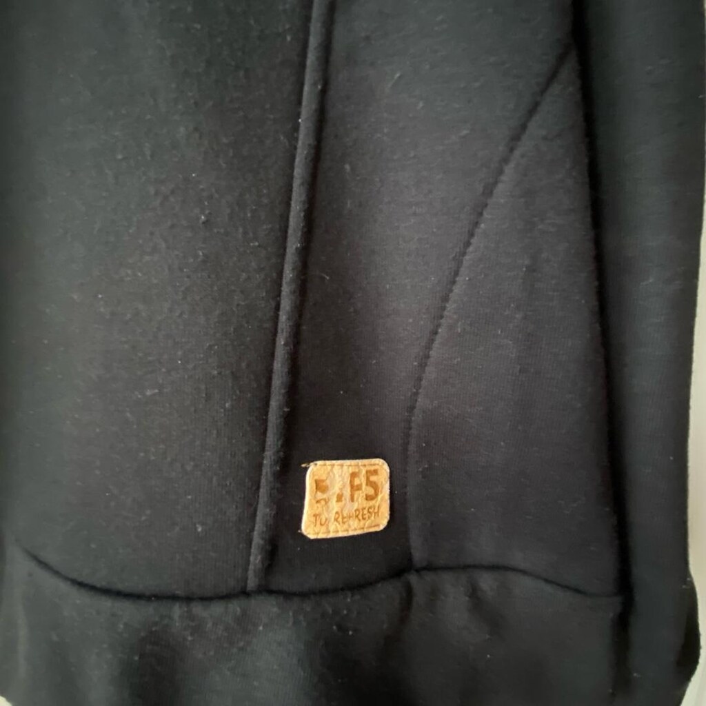 FS To Refresh Siyah Şal Yaka Fermuarlı Kışlık Spor Ceket XL - 4