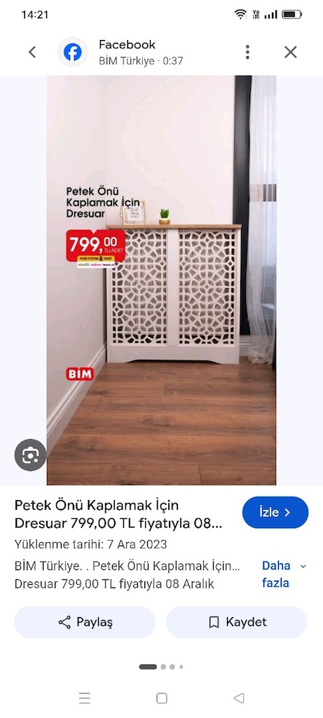 kalorifer petek önü dolabı. - 3