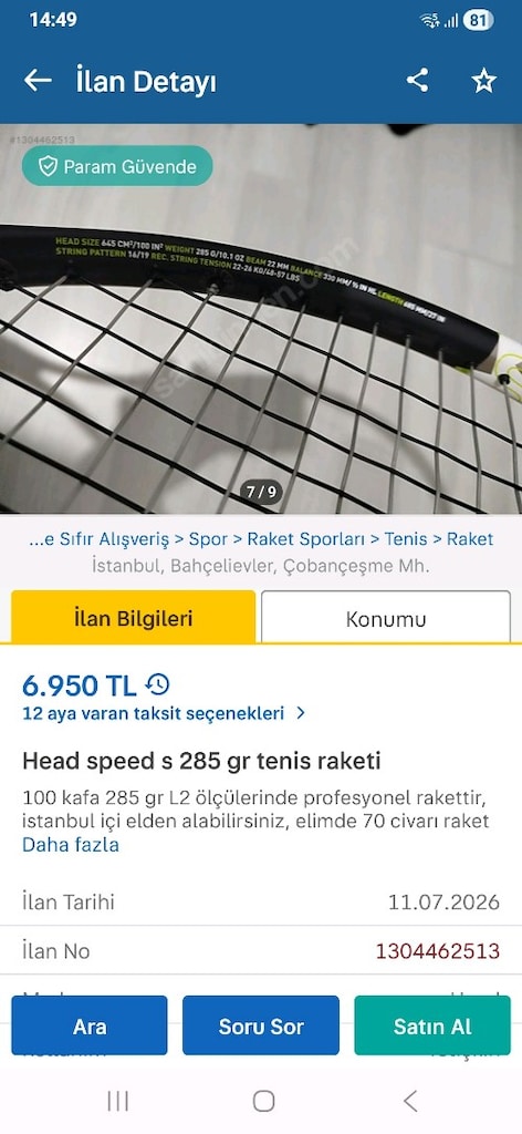 Head Speed S Tenis Raketi - 11