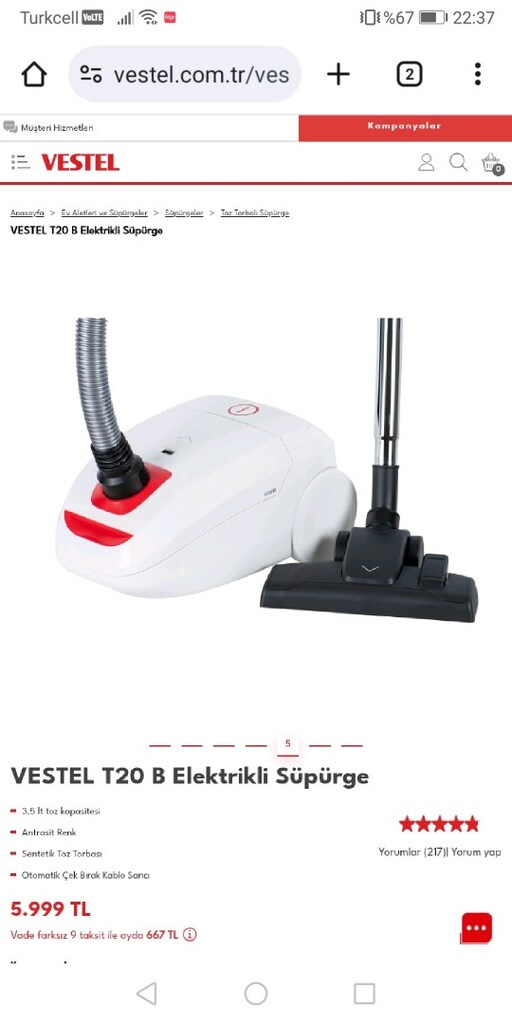 Vestel elektrik süpürgesi - 3