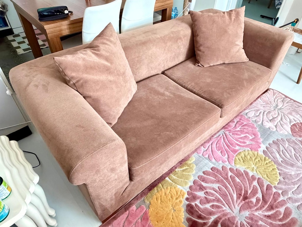 Çok Temiz - Hatasız Sütlü Kahve Modern 3'lü Koltuk (210 cm) - 2