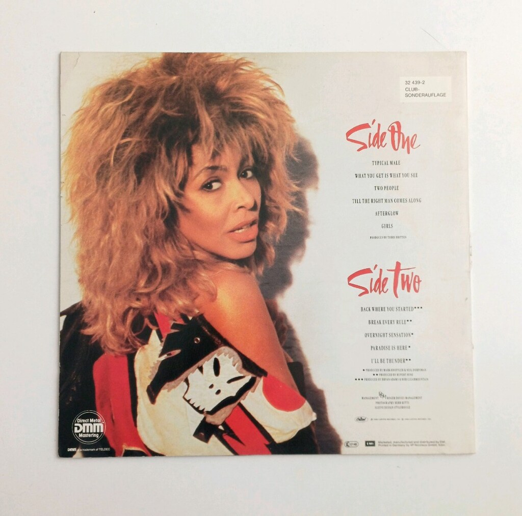 TİNA TURNER BREAK EVERY RULE DÖNEM LP PLAK 33RPM - 2