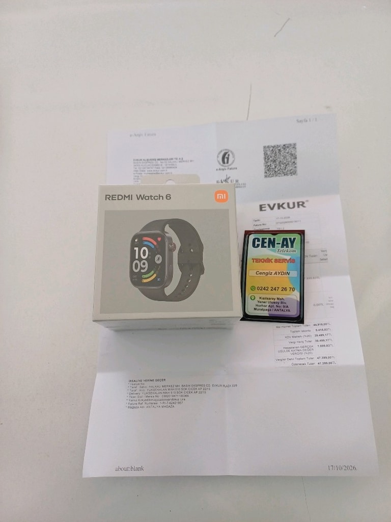 REDMİ WATCH 6 AKILLI SAAT SIFIR SİYAH RENK - 2