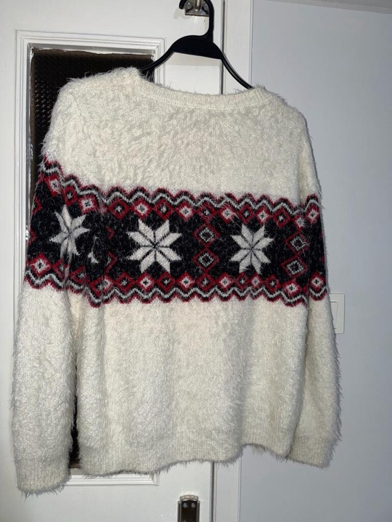 Krem Desenli Kazak - 2