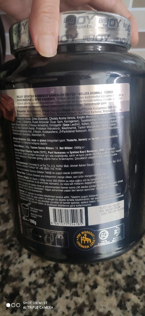 BigmassGh Factors Çikolata Aramolı 3000 g - 2