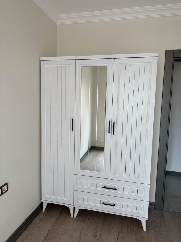 ultra lüks 3 kapaklı 135 cm geniş dolap sıfır ürün adrese teslim - 3