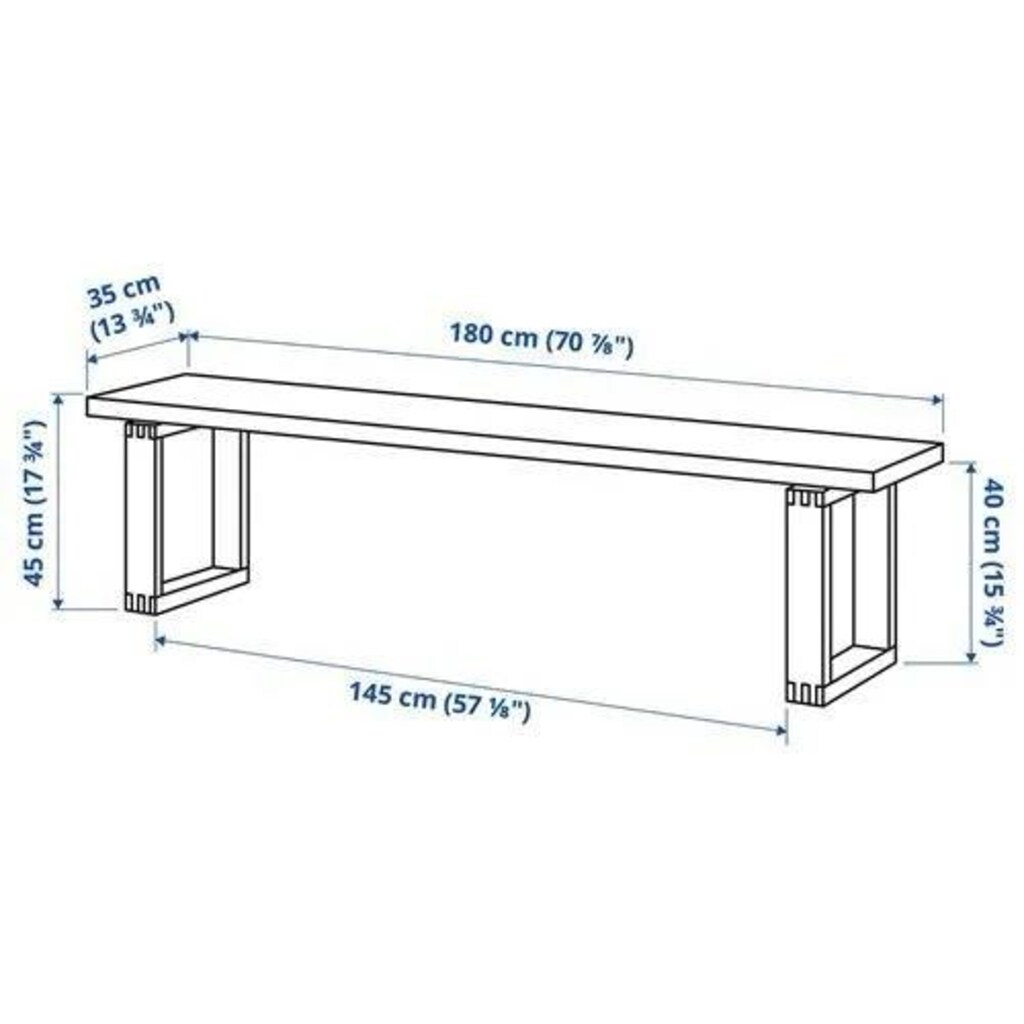 ikea yemek masası ve bank - 4