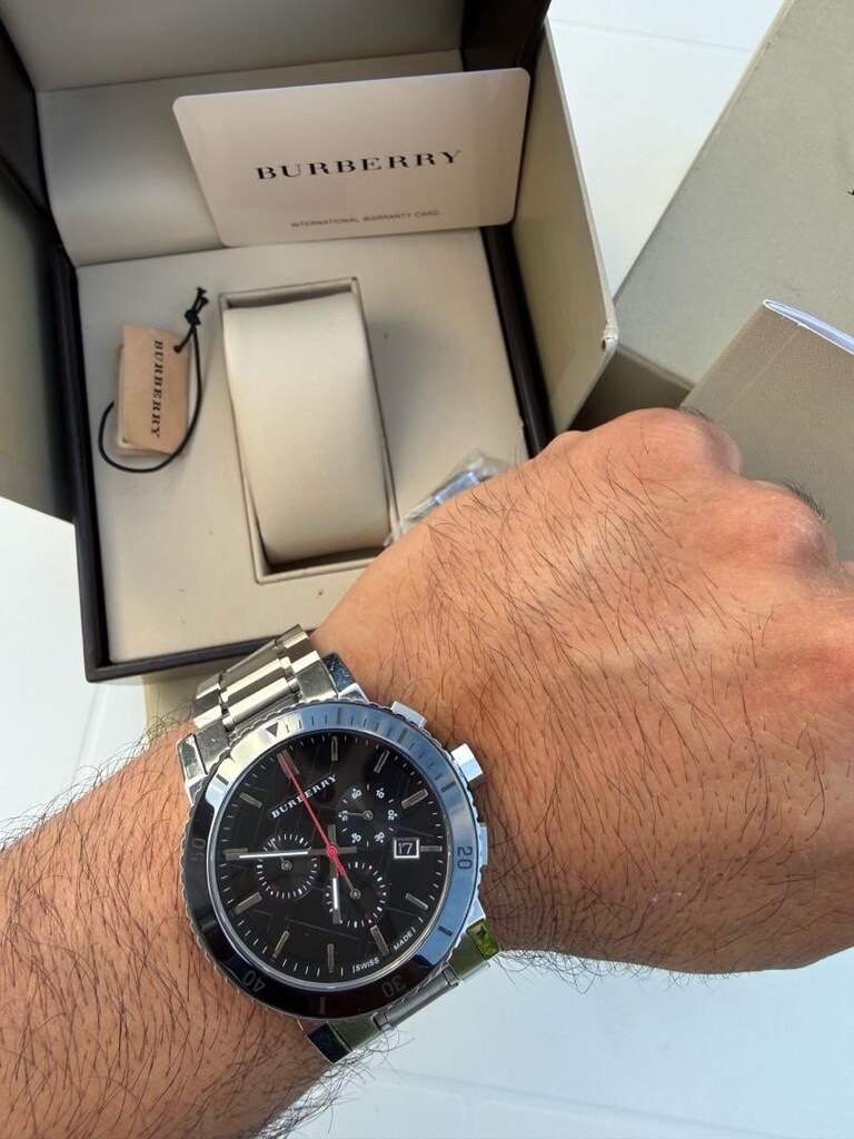 ORJİNAL BURBERRY SWİSS MADE ERKEK KOL SAATİ - 5