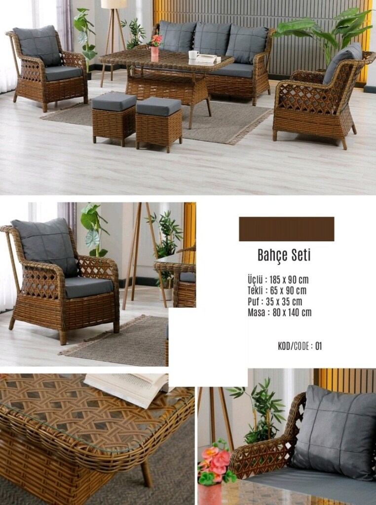 bahçe mobilyası rattan - 8