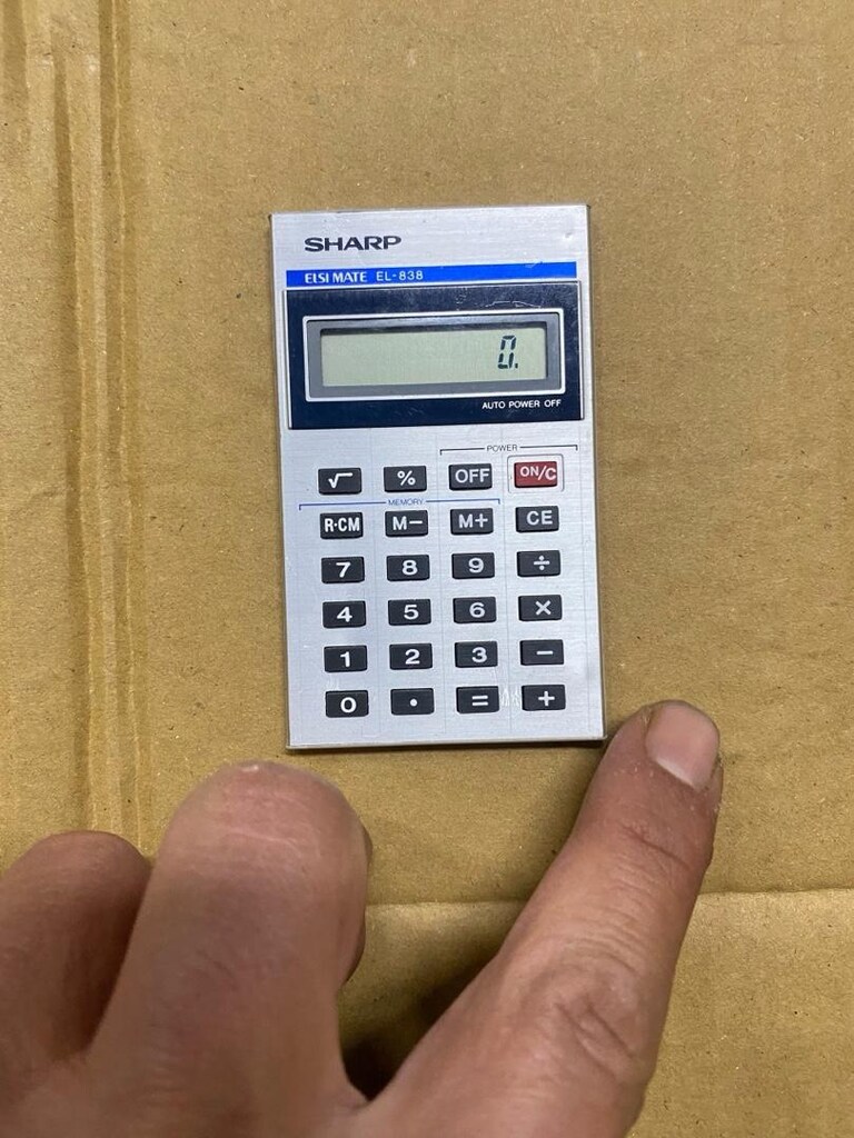 Vintage Sharp EL-838 ELSI Mate Japon Hesap Makinesi – Çalışır Durumda - 5