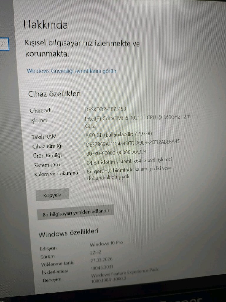 Casper 10.Nesil i5 leptop - 3