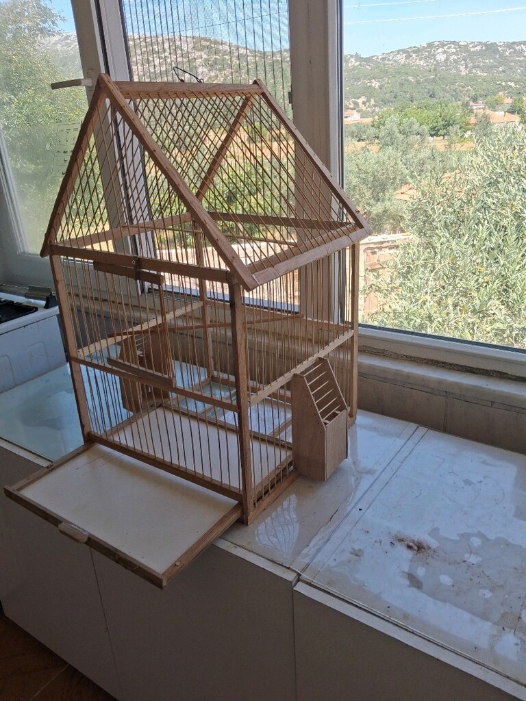Ahşap kuş kafesi - 2