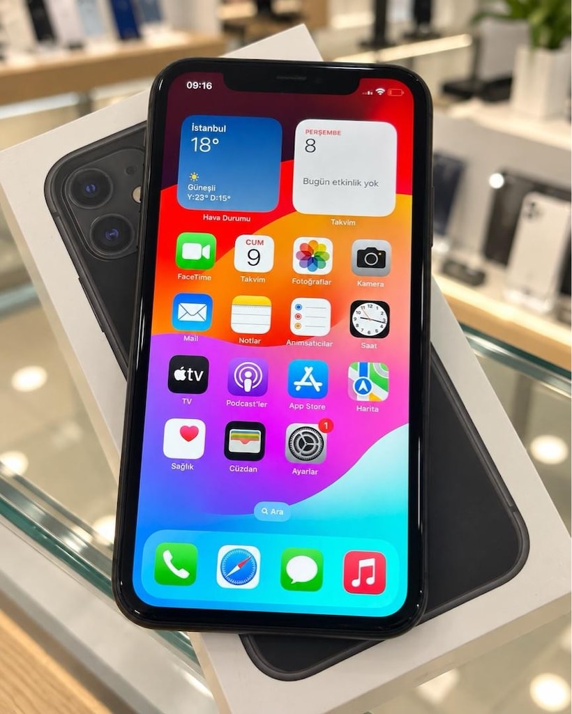 İPHONE 11 64 GB PİL SERVİS TR CİHAZI ORJINAL TAMİRSİZ - 3