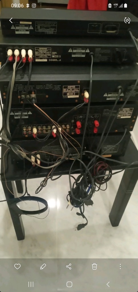 pıoneer a443 müzik seti pikaplı cs990 kolonları - 2
