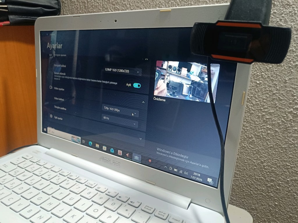 Webcam tak çalıştır 1280*720 - 6