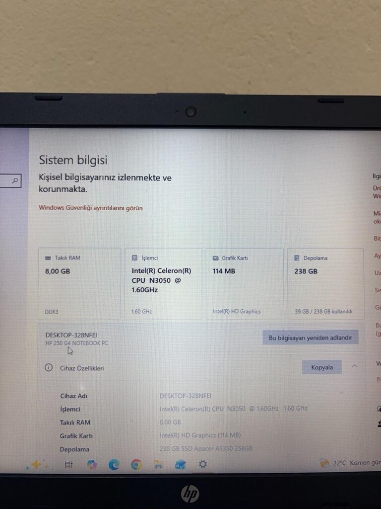 Hatasız ayarında HP leptop Bilgisayar - 4