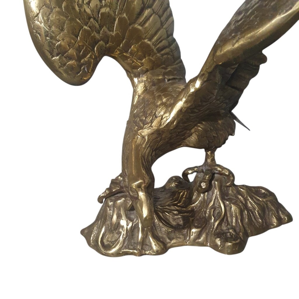 Vintage Fransız Pirinç Kartal Biblosu - 4