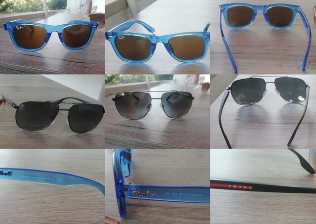 ORJİNAL RAYBAN VE PRADA MARKA GÖZLÜKLER detayları okumadan yazmayınız