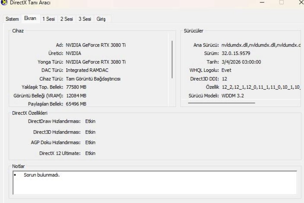 OYUN VE RENDER PC - 9
