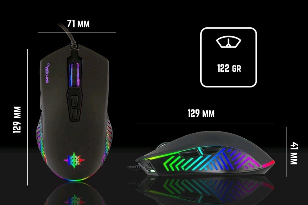Inca EMPOUSA RGB 6400 DPI Oyuncu Mouse Gaming - 11