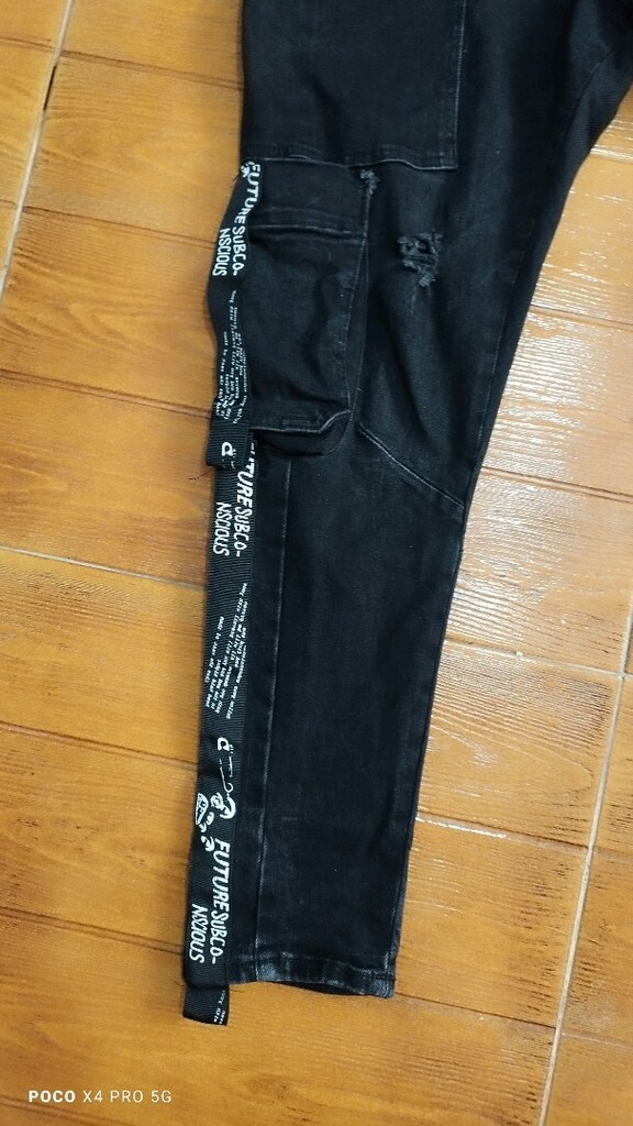 #Zara slim fit likralı şık kargo pantolon. .Eni 42  Boyu 94 Paça 14 - 2