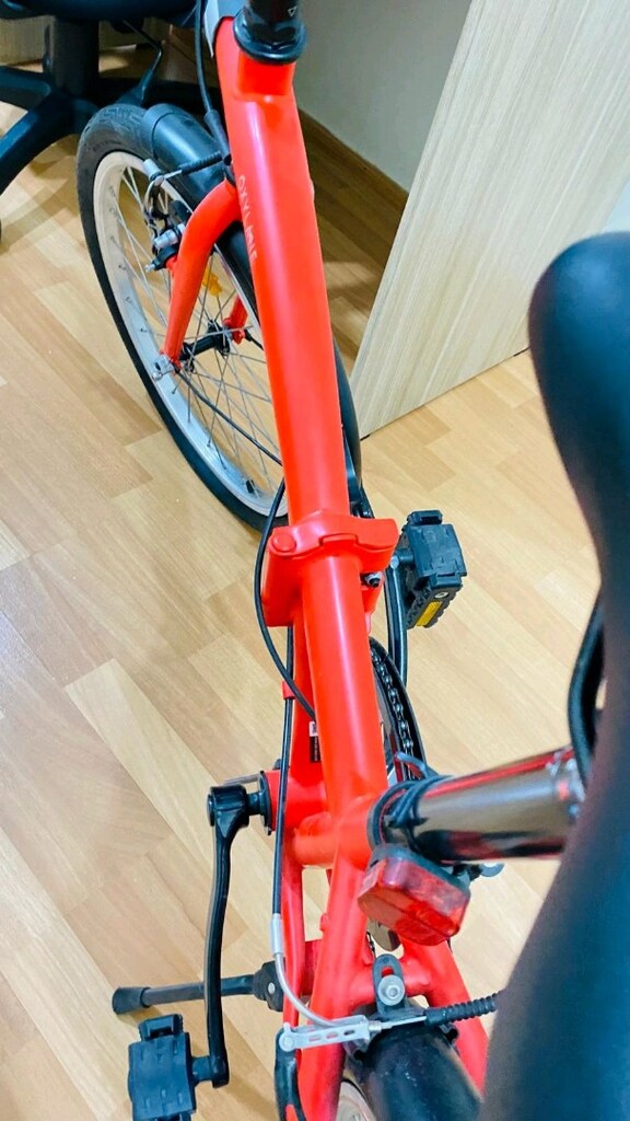 Decathlon Btwin FOLD 120 20 İNÇ KATLANİR BİSİKLET KIRMIZI - 8