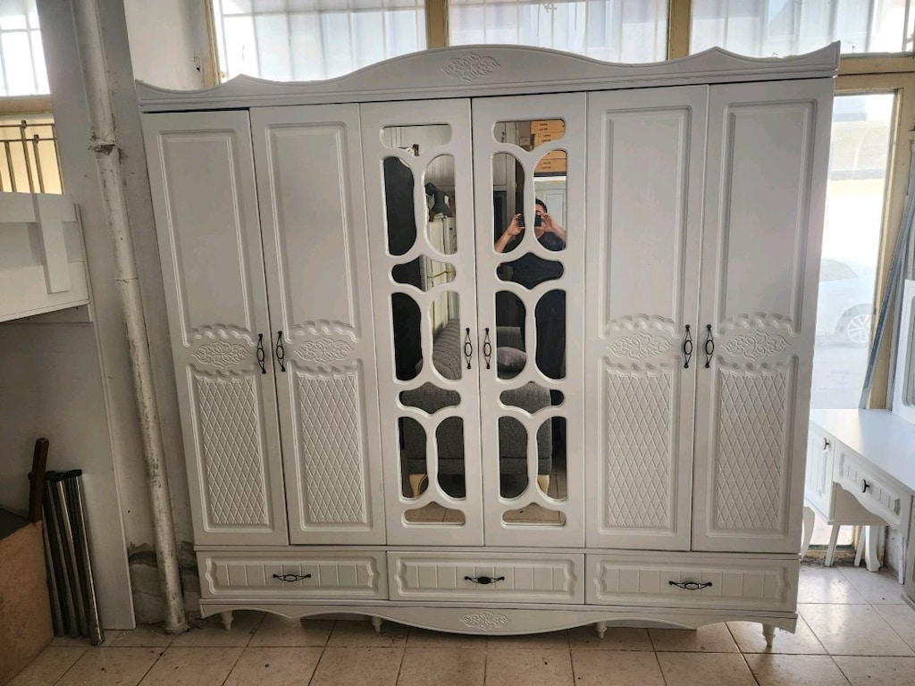 6 Kapılı Gardolap şifoner 2.el temiz Mdf - 6