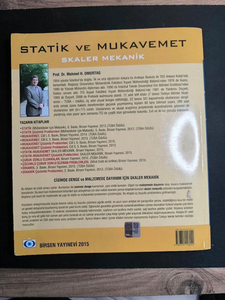 Statik ve Mukavemet Ders Kitabı - 2