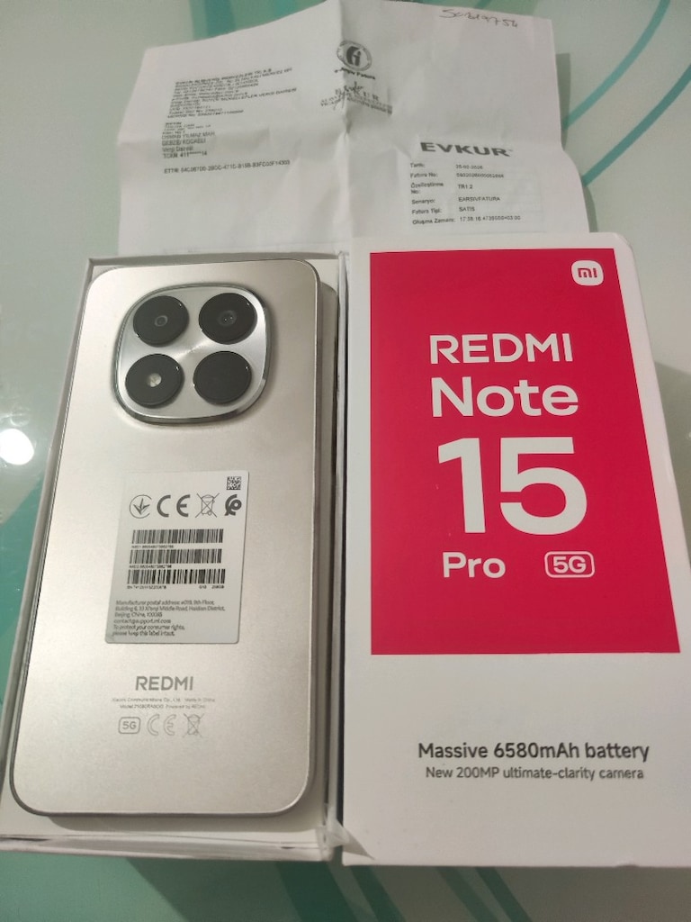 KARTA TAKSİT 25.02.2028 GARANTİLİ REDMİ NOTE 15 PRO 5G 8/256 GB KUTU - 9