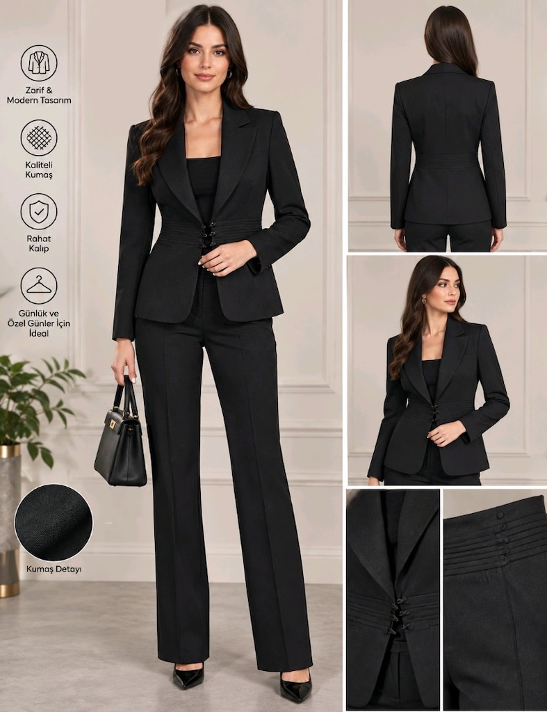 Blazer ceket + Pantolon Takimi