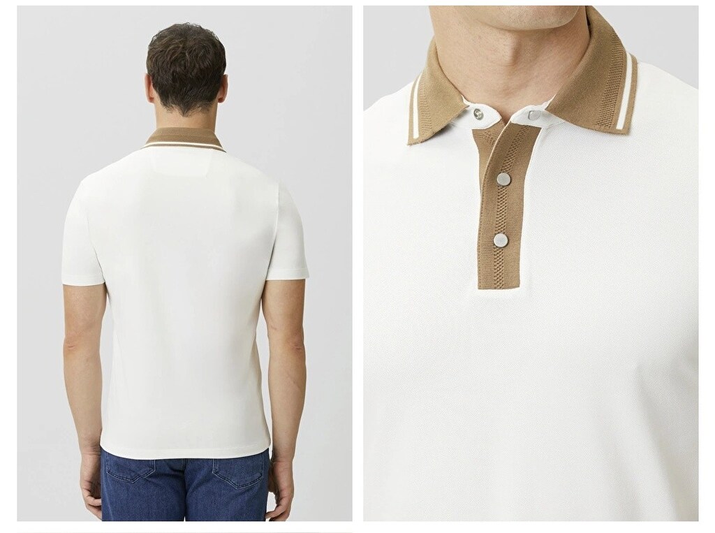 NETWORK KIRIK BEYAZ POLO TSHIRT - 6