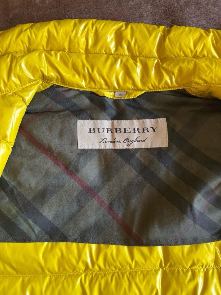 Burberry Orjinal Kaz tüyü kadın Sarı Mont - 3
