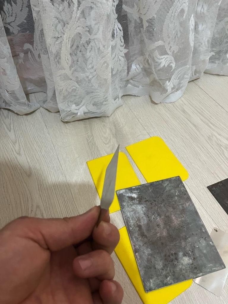 7 parça macun çekme aparatı ve cizik kapatıcı çelik - 4