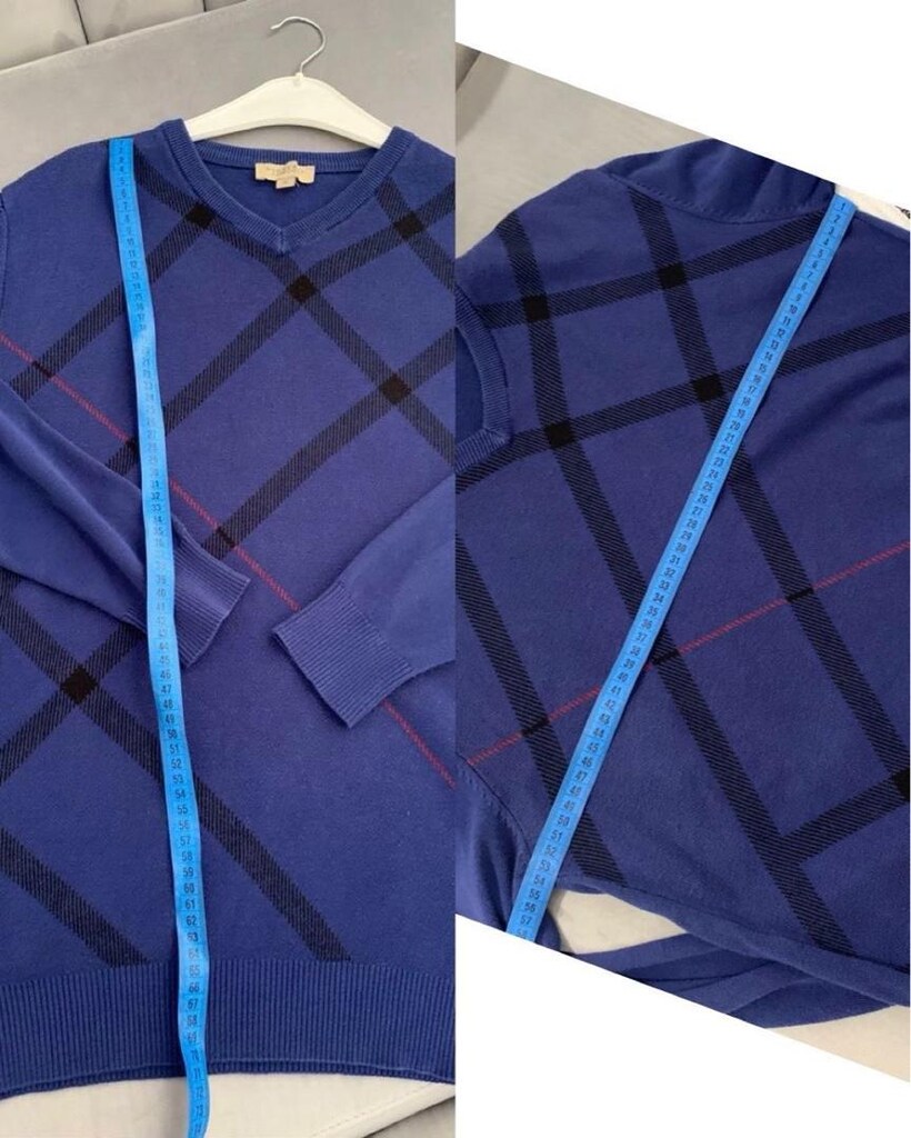 orijinal Burberry V yaka XL beden kazak — görsel 4/8