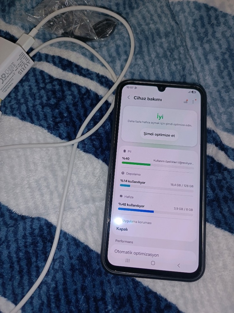 Samsung a345 g 128gb hafıza 8gb ram yurtiçi cihazı Tr ciftsimlu - 9