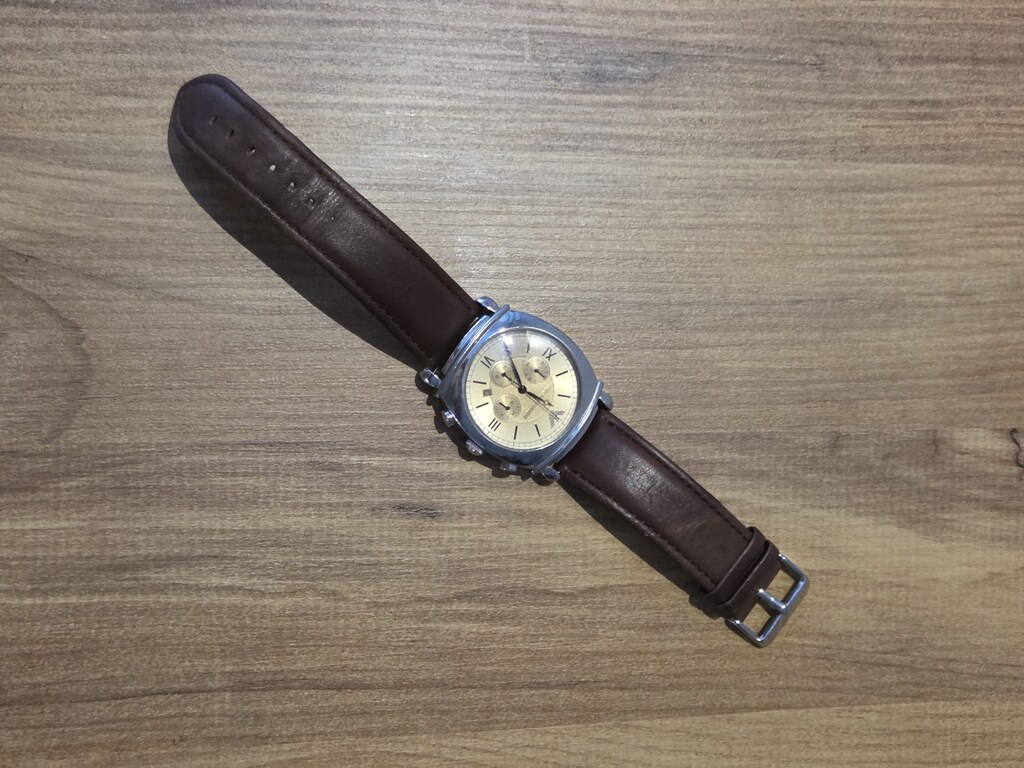 Orijinal Emporio Armani AR0286 Dikdörtgen Kasa Klasik Kol Saati - 4